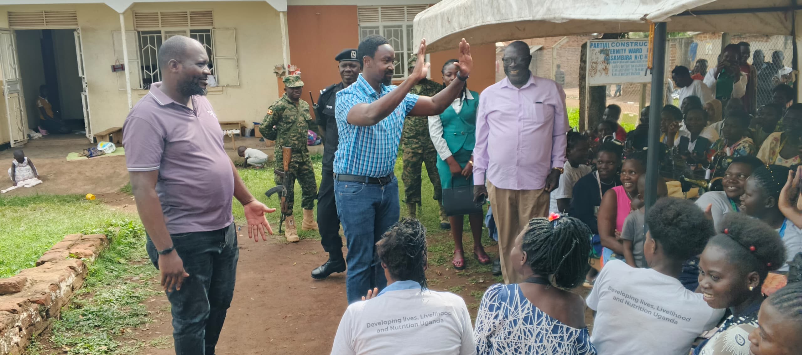 photo 1 King Addressing Trainees at Kasambila skilling centre